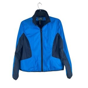 Lauren Ralph Lauren windbreaker jacket blue black colors size Large